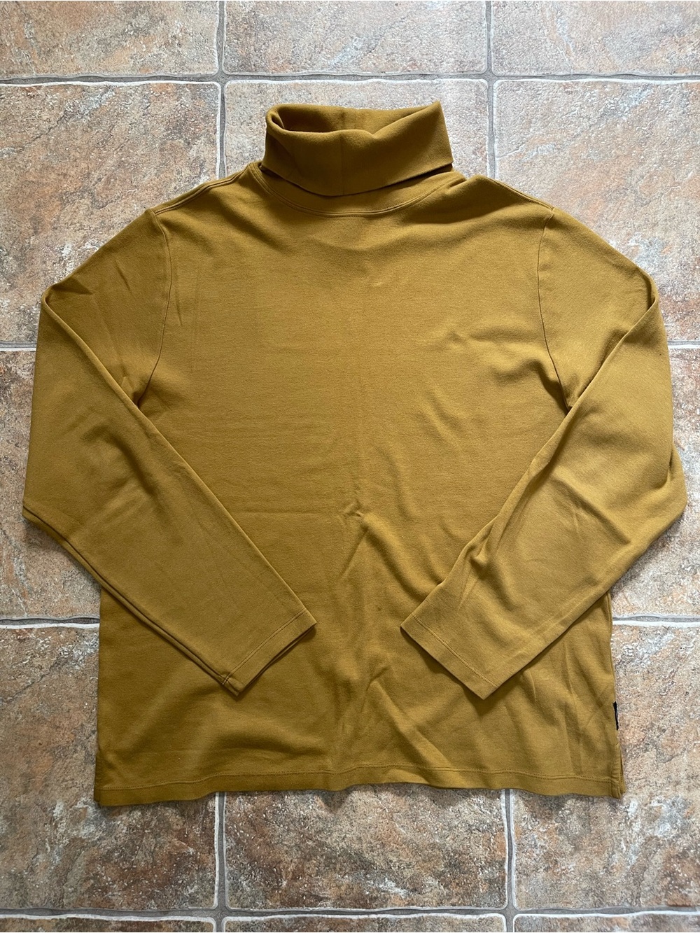 Todd Snyder Interlock Jersey Turtleneck in Bronze